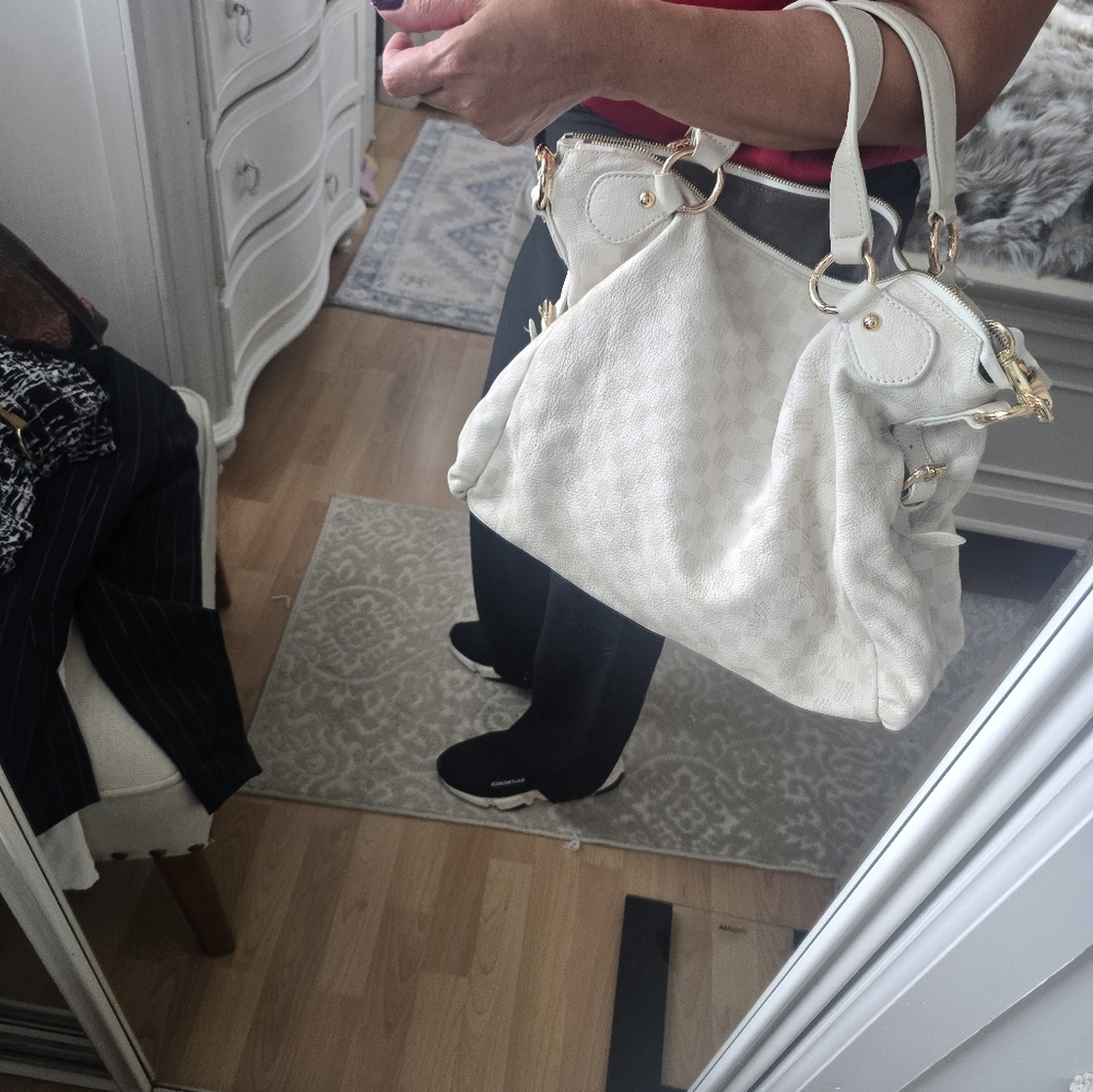 LV Elegant White Handbag